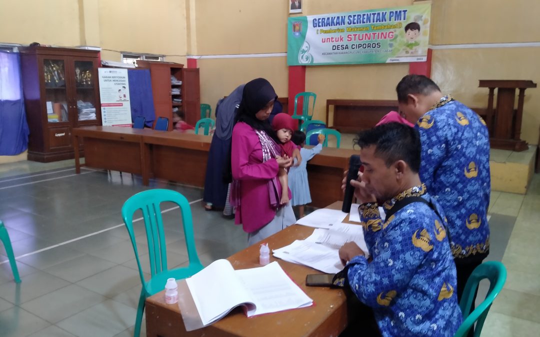 Gerakan Serentak PMT untuk Stunting Desa Ciporos